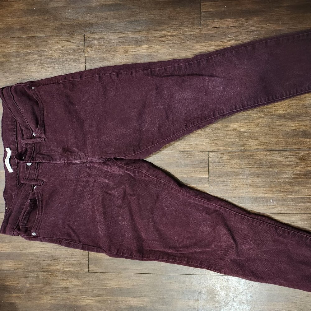 Levi Strauss 311 Maroon Skinny Jeans